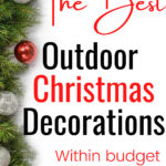 Create a winter wonderland with outdoor Christmas decorations because decorating for Christmas does not end indoors