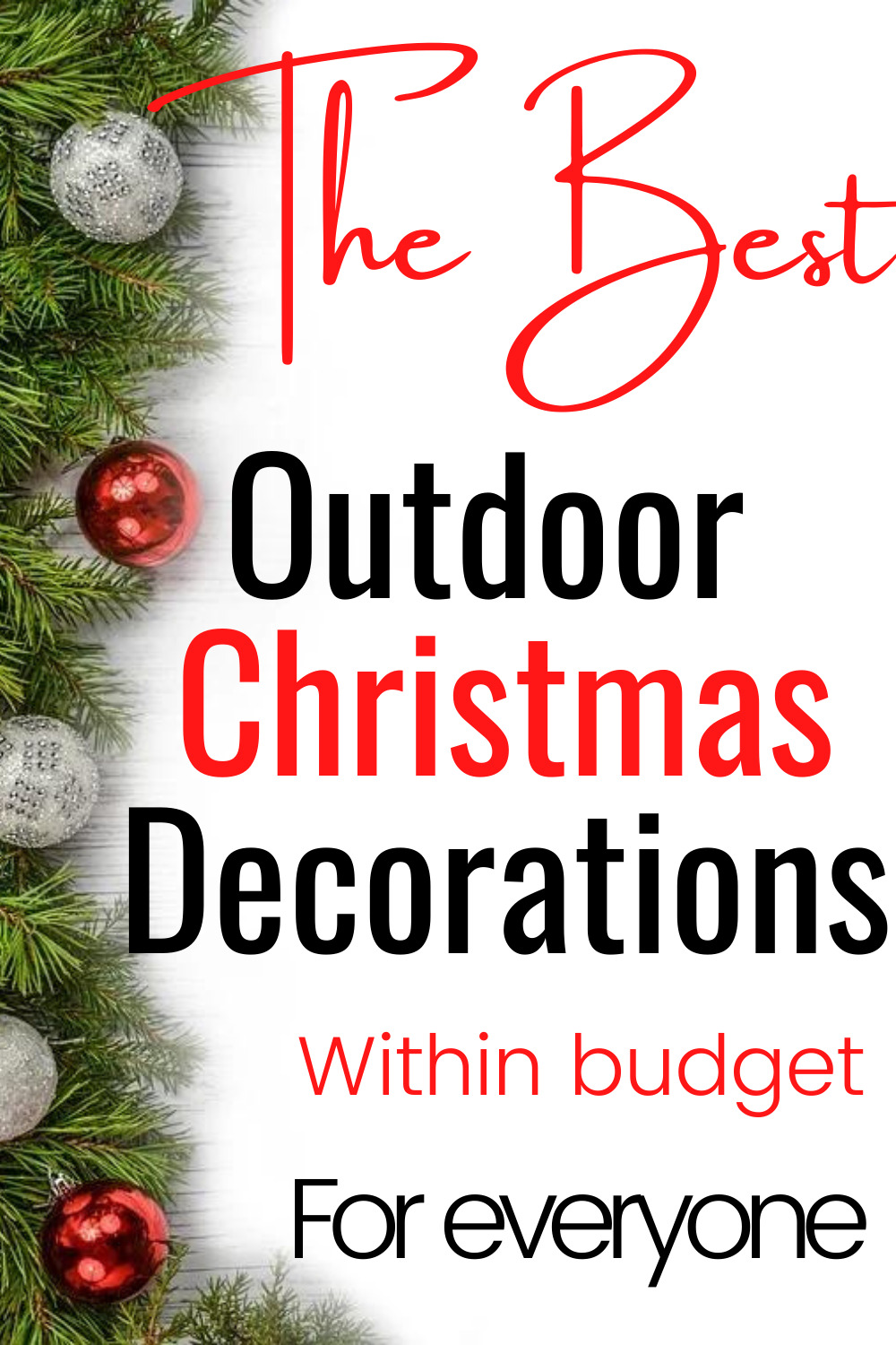 Create a winter wonderland with outdoor Christmas decorations because decorating for Christmas does not end indoors