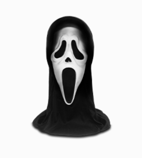 Halloween scream face mask