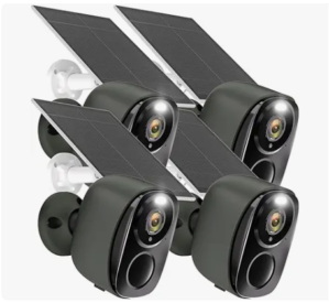 Solar powered farm security camera