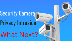 we don`t want security cameras invading our privacy so can my neighbor record my backyard,