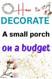 decorate a small porch
